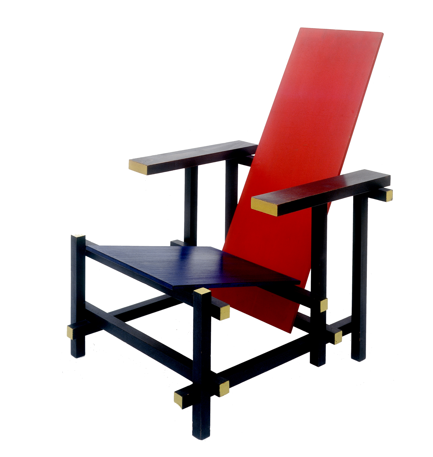 Silla azul y roja